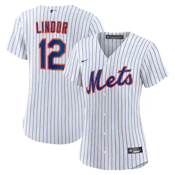 womens nike francisco lindor white new york mets home repli